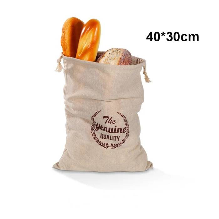 Beeswax Linen Bread Bag - 4 Sets