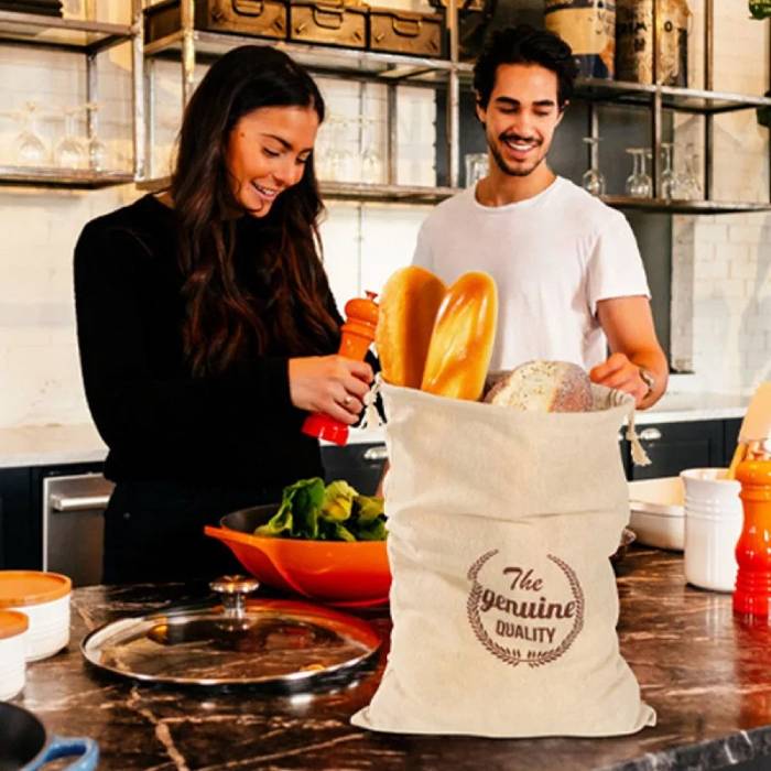 Beeswax Linen Bread Bag - 4 Sets