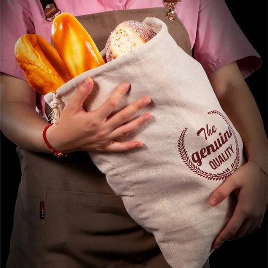 Beeswax Linen Bread Bag - 4 Sets