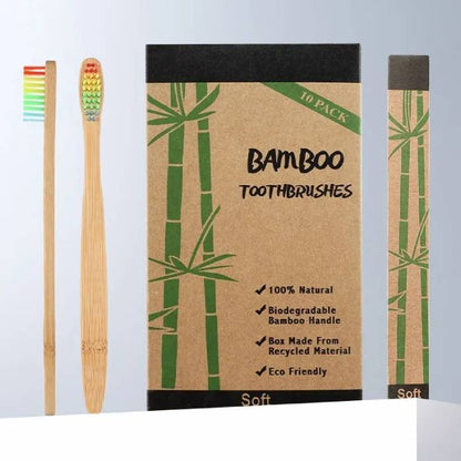 Eco-Friendly Bamboo Toothbrush Set