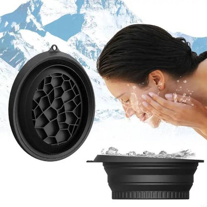 Foldable Silicone Face Ice Bath Bowl for Facials