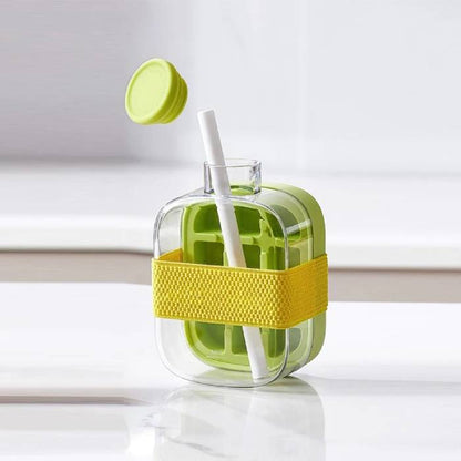 Ice Cube Tray with Straw