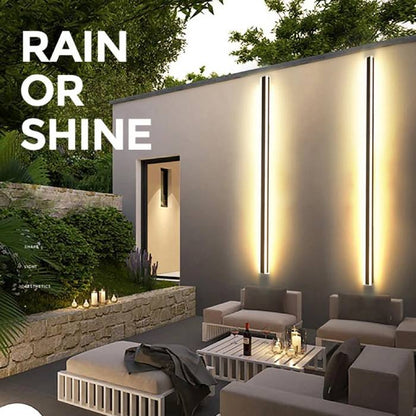 Modern Waterproof Outdoor Long Strip LED Wall Lamp