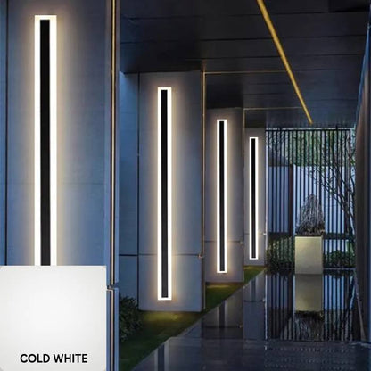 Modern Waterproof Outdoor Long Strip LED Wall Lamp