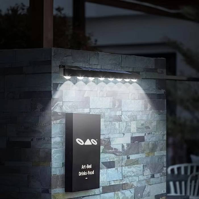 Outdoor Solar Wall Lights - 8 LEDS