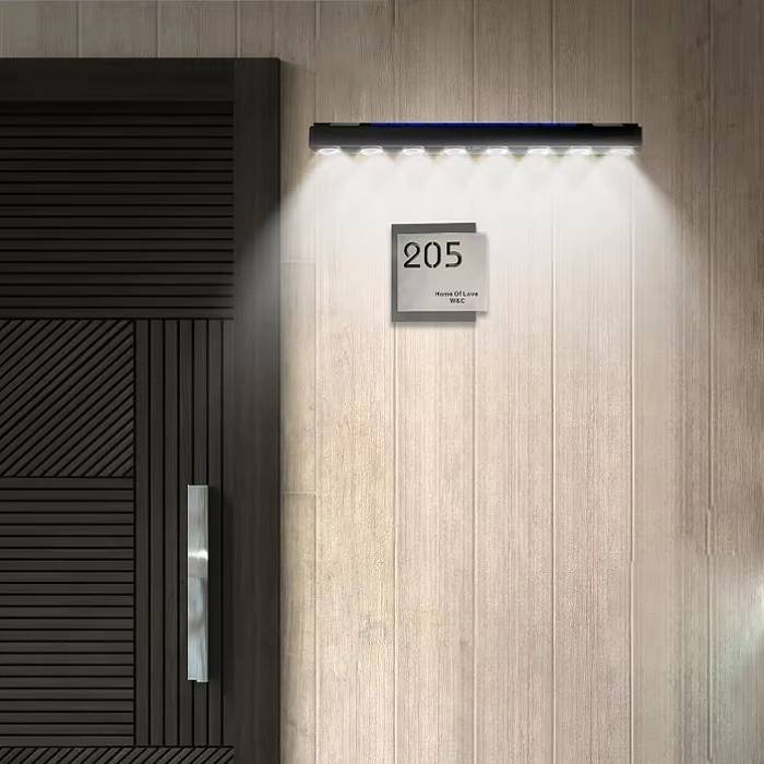 Outdoor Solar Wall Lights - 8 LEDS