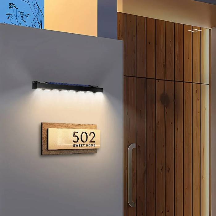 Outdoor Solar Wall Lights - 8 LEDS