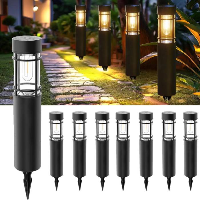 Upgraded Solar Pathway Lights – Outdoor LED Lighting