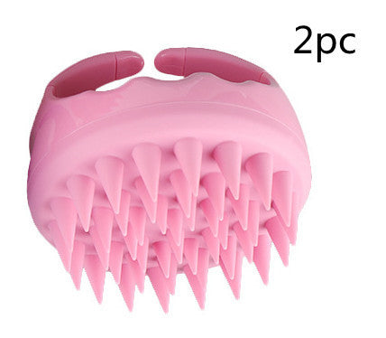 2-in-1 Silicone Shampoo Brush Scalp Massage Comb