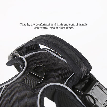 No-Pull Reflective Dog Harness – Breathable Pet Vest for Comfort & Safety