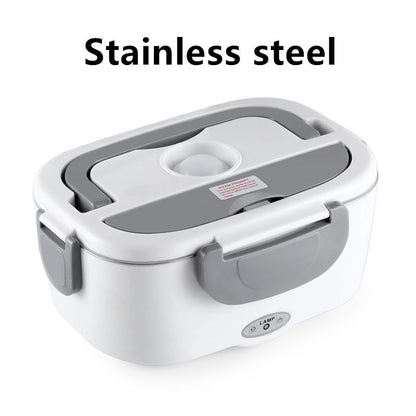 Electric Heated Lunch Box – Portable Stainless Steel Food Warmer for Office & Travel