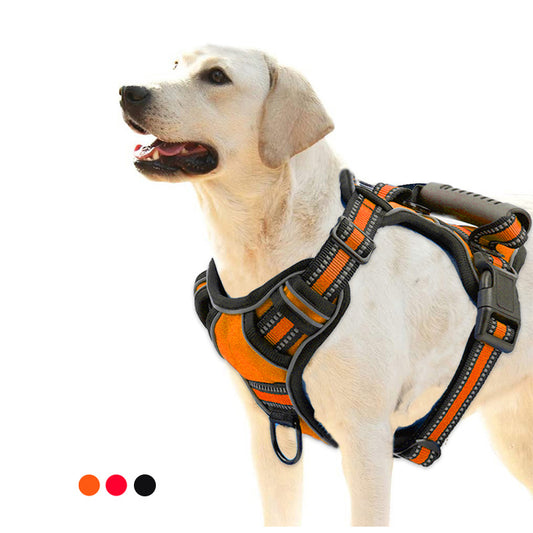 No-Pull Reflective Dog Harness – Breathable Pet Vest for Comfort & Safety