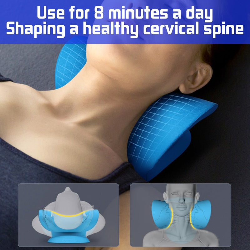Cervical Spine Traction Neck Stretcher – Pain Relief & Posture Correction Pillow