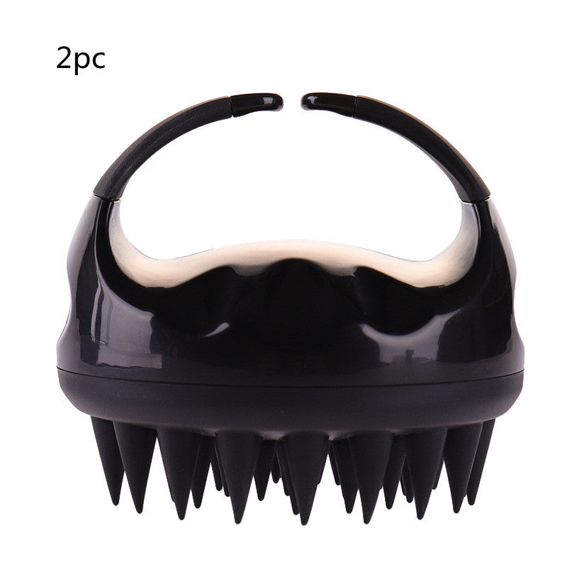 2-in-1 Silicone Shampoo Brush Scalp Massage Comb