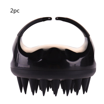 2-in-1 Silicone Shampoo Brush Scalp Massage Comb
