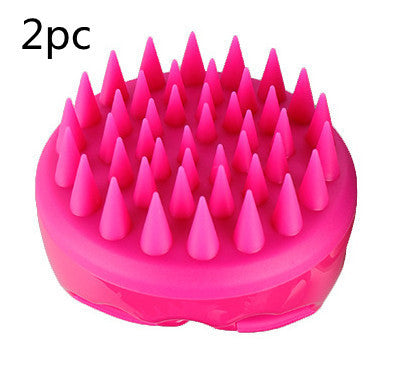 2-in-1 Silicone Shampoo Brush Scalp Massage Comb